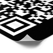 Lustiger Qr Sei kein bisschen Btch Code Sagt Zitat Poster (Ecke)