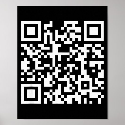 Lustiger Qr Sei kein bisschen Btch Code Sagt Zitat Poster (Vorne)