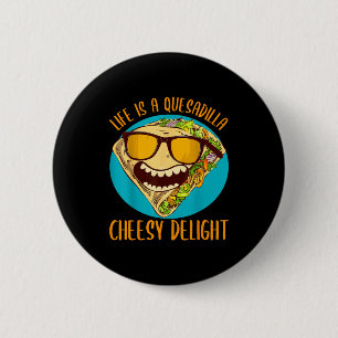 Lustiger Quesadilla-Wortwitz 5. Mai mexikanisches Button