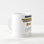 Lustiger Radfahrer-Becher Kaffeetasse (Vorderseite Links)