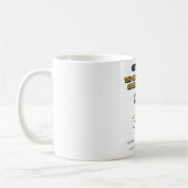 Lustiger Radfahrer-Becher Kaffeetasse (Links)