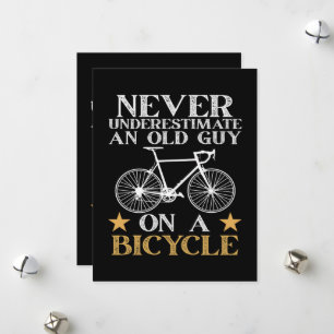 Lustiger Radfahrer Humor Feiertagskarte