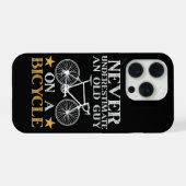 Lustiger Radfahrer Humor iPhone Hülle (Rückseite (Horizontal))