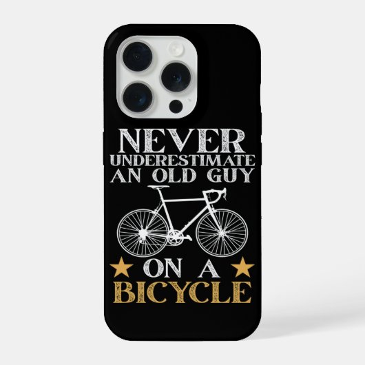 Lustiger Radfahrer Humor iPhone Hülle (Rückseite)