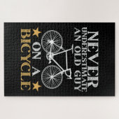 Lustiger Radfahrer Humor Puzzle (Horizontal)