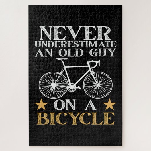 Lustiger Radfahrer Humor Puzzle (Vertikal)