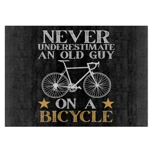Lustiger Radfahrer Humor Schneidebrett (Vorderseite)