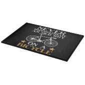 Lustiger Radfahrer Humor Schneidebrett (Ecke)
