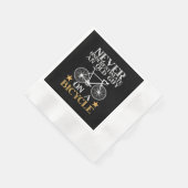 Lustiger Radfahrer Humor Serviette (Ecke)