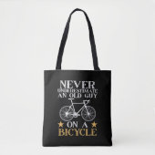 Lustiger Radfahrer Humor Tasche (Vorderseite)