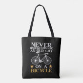 Lustiger Radfahrer Humor Tasche (Rückseite)