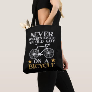 Lustiger Radfahrer Humor Tasche