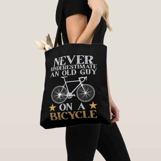 Lustiger Radfahrer Humor Tasche (Von Nahem)