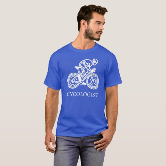 Lustiger Radfahrer-T - Shirt (Vorne ganz)