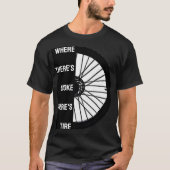 Lustiger Radfahrer T-Shirt (Vorderseite)