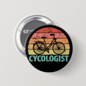 Lustiger Radfahrer-Witz Button (Vorne & Hinten)