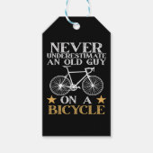 Lustiger Radfahrer-Witz Geschenkanhänger (Vorderseite)