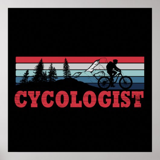 Lustiger Radfahrerruhestand - Cycologist  Poster (Vorne)