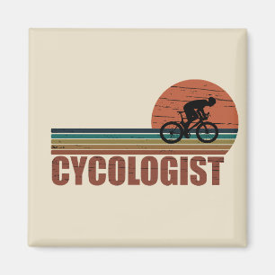 Lustiger Radfahrerruhestand - Vintage Cycologist Magnet