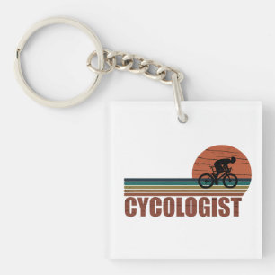 Lustiger Radfahrerruhestand - Vintage Cycologist  Schlüsselanhänger
