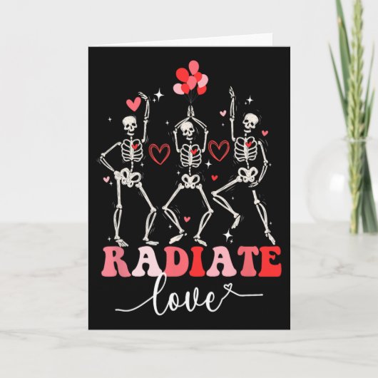 Lustiger Radiat Liebe Valentinstag Röntgen Tech Ra Karte (Vorderseite)