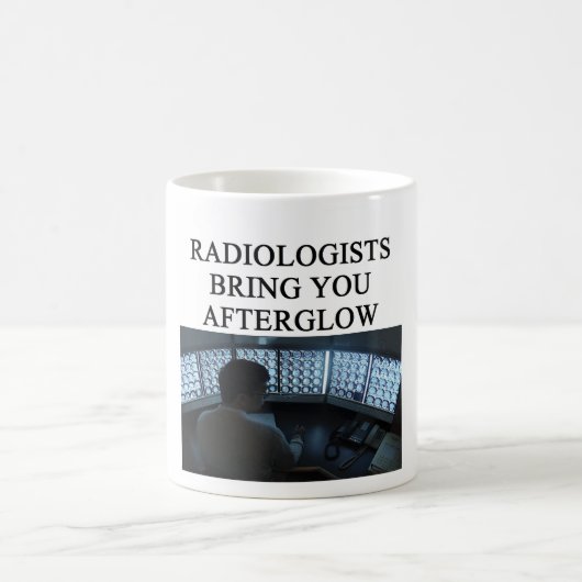 lustiger Radiologiewitz Kaffeetasse (Mittel)