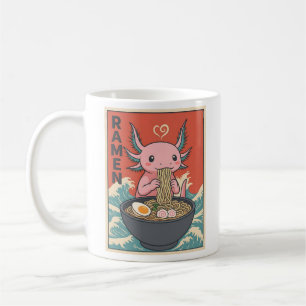 Lustiger Ramen Axolotl Nudelliebhaber Süßes Tier Kaffeetasse