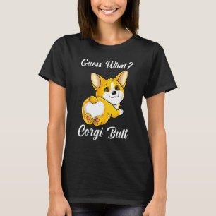 Lustiger Rateversuch Corgi-Welpenhintern Pembroke- T-Shirt