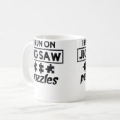 Lustiger Rätselfreund Kaffeetasse (Vorderseite Links)
