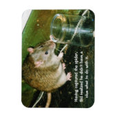lustiger Rattenmagnet Magnet (Vertikal)