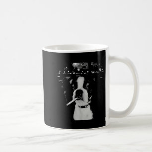 Lustiger rauchender Hund Meme Kaffeetasse