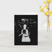 Lustiger rauchender Hund Meme Karte (Gelbe Blume)