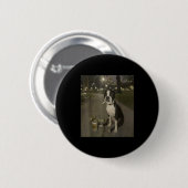 Lustiger rauchender Hund Meme Zigarette Gen Z Meme Button (Vorne & Hinten)