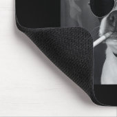 Lustiger rauchender Hund Meme Zigarette Gen Z Meme Mousepad (Ecke)