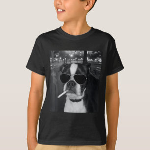 Lustiger rauchender Hund Meme Zigarette Gen Z Meme T-Shirt