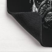 Lustiger rauchender Mops Zigaretten-Meme rauchiger Mousepad (Ecke)
