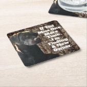 Lustiger Rechteckiger Pappuntersetzer (angewinkelt)