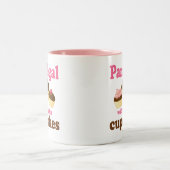 Lustiger Rechtsassistent Zweifarbige Tasse (Mittel)