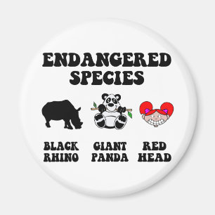 Lustiger Redhead Magnet