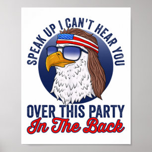 Lustiger Redneck 4. Juli Amerikanische Flagge Usa Poster