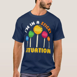 Lustiger Regenbogen-Saugerbons-Stiel-Lutscher730 T-Shirt