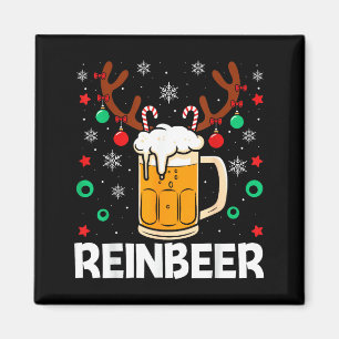 Lustiger Reinbeer Winedeer Bier Wein passende Paar Magnet