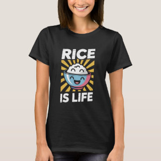 Lustiger Reis ist Leben Filipino Food Lover Humor  T-Shirt