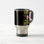 lustiger Reisekoffer "RUN PIGGIE" Reisebecher (VorderseiteRechts)