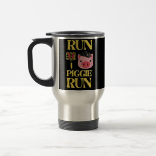 lustiger Reisekoffer "RUN PIGGIE" Reisebecher