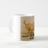 Lustiger rennender Hund Becher Kaffeetasse (Vorderseite Links)