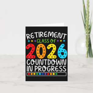 Lustiger Renten Countdown 2026 Bunte Zukunft Li Dankeskarte