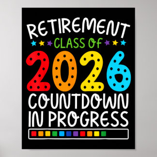 Lustiger Renten Countdown 2026 Bunte Zukunft Li Poster