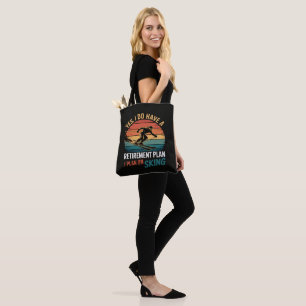 Lustiger Rentenplan Ski Ruhestand Tasche
