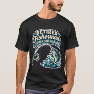 Lustiger Rentner-Angler Angel Humor T-Shirt